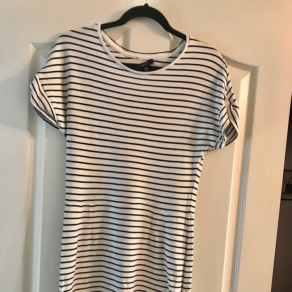 IMNYC Navy Striped Dress